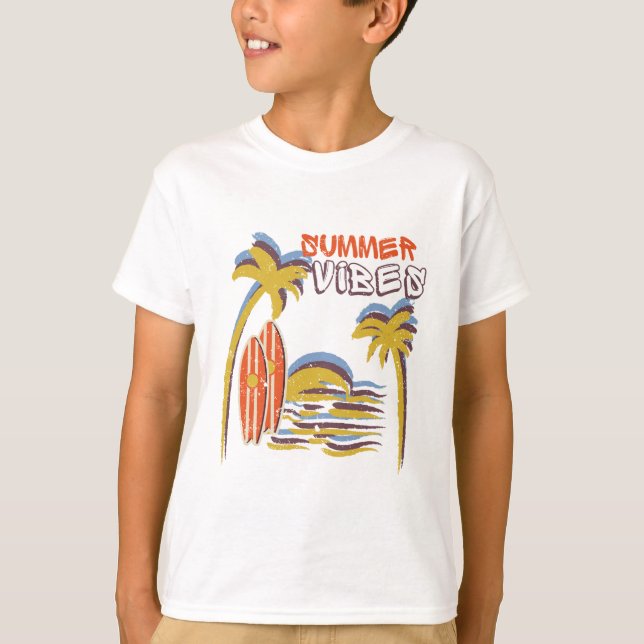 Summer Vibes Vacation Vintage T-Shirt (Front)
