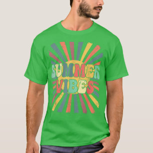 Summer Vibes Vintage Retro Sunshine Tropical Summe T-Shirt