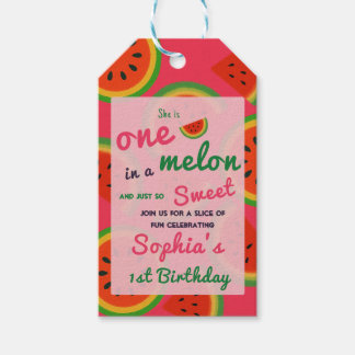 Summer Vibes Watermelon Party Gift Tags
