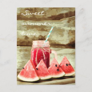 Summer Vibes Watermelon Postcard