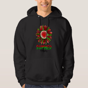 Summer Vibes Watermelon Sunflower Hoodie