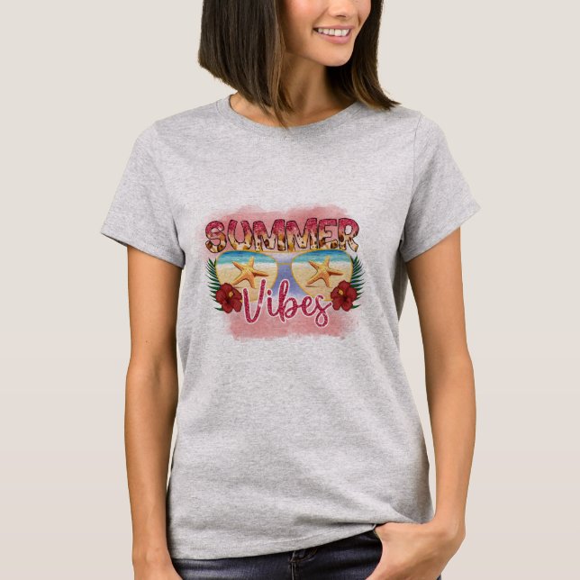 Summer Vibes Women's T-shirt | Hello Summer (Front)