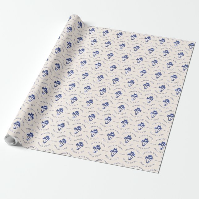 Summer Vibes Wrapping Paper (Unrolled)