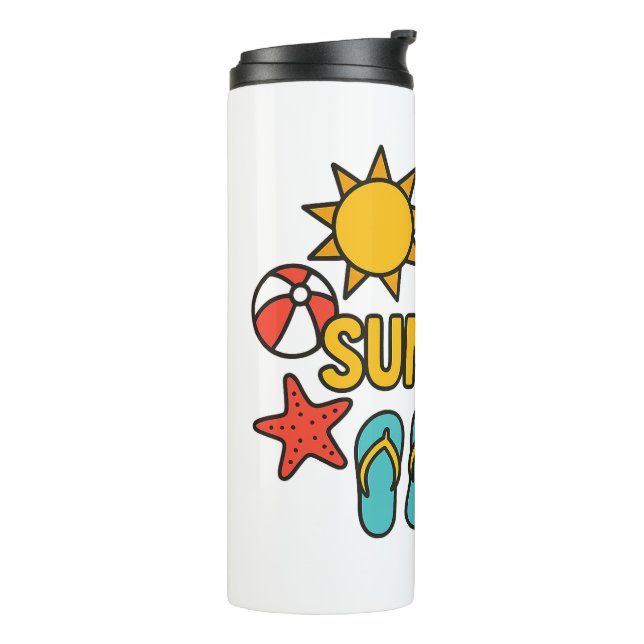 Summer vibz thermal tumbler (Rotated Left)