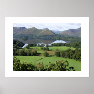 Summer View of Derwentwater: Cumbria Poster