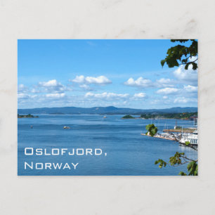 Summer view of Oslofjord from Oslo, Norway Postcard