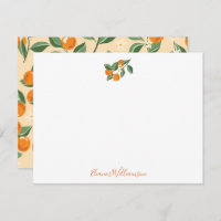 Summer Vintage Oranges Boho Nature Personalised