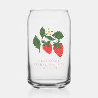 Summer Vintage Pink Strawberry Boho Bridal Shower 