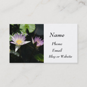Summer Water Lilies Business Card