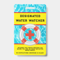Summer Water Pool Safety Lifeguard Water Watcher