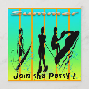 Summer - Water Sports Invitation