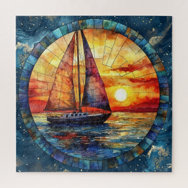 Summer Watercolor Art Puzzle (Vertical)