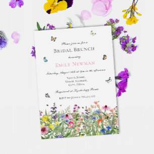 Summer Watercolor Bridal Brunch Invitation