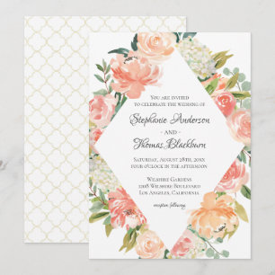 Summer Watercolor Floral Medley Invitation