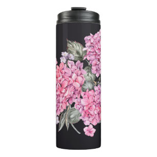 Summer Watercolor Vintage Floral with Blooming Hyd Thermal Tumbler