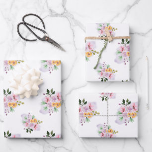 Summer Watercolors Wrapping Paper Sheet