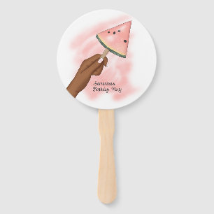 Summer Watermelon Beach Party Hand Fan