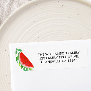 Summer Watermelon Family Reunion Return Address