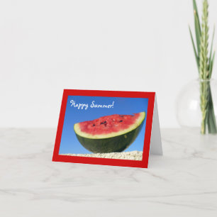 Summer Watermelon Greetings Card