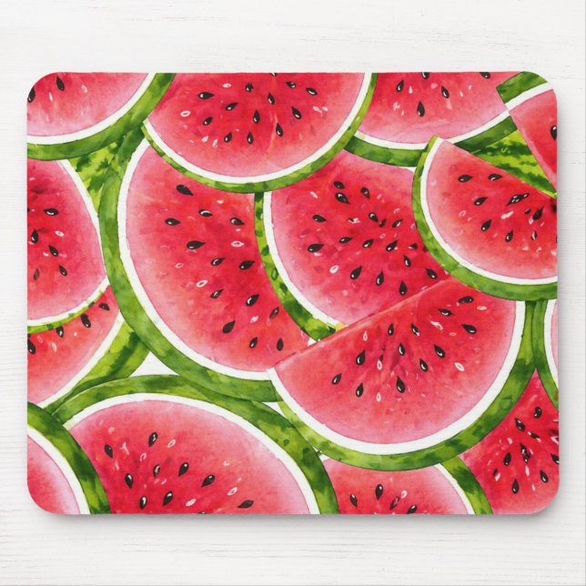 Summer Watermelon Pattern Mouse Pad  (Front)