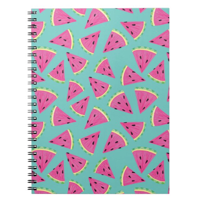 Summer Watermelon Pattern Notebook (Front)
