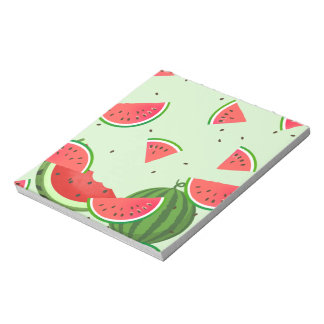 Summer Watermelon Pattern Notepad