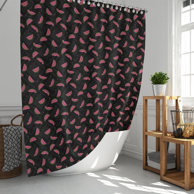 Summer Watermelon Patterned Shower Curtain (Creator Uploaded)