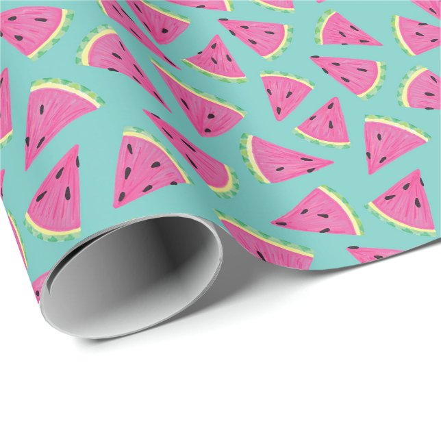 Summer Watermelon Patttern Wrapping Paper (Roll Corner)