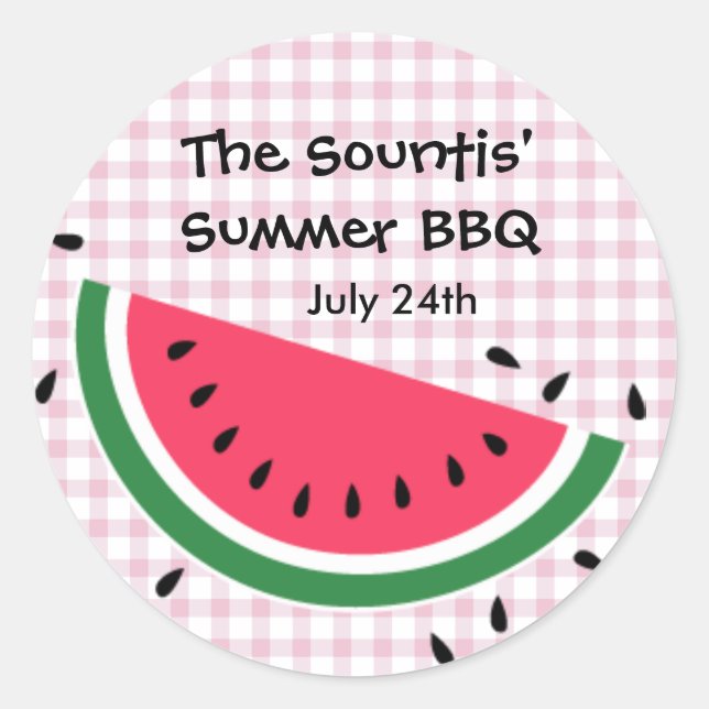 Summer Watermelon Sticker (Front)