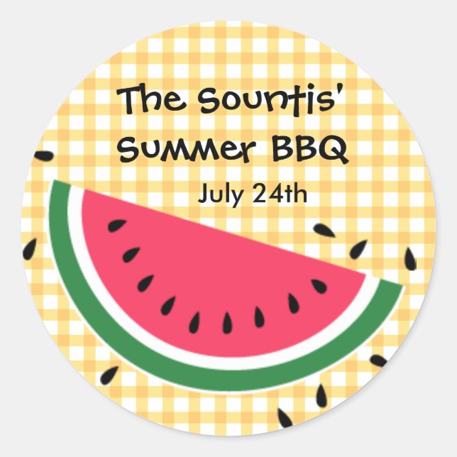 Summer Watermelon Sticker (Front)