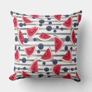 Summer Watermelon Stripes Cushion