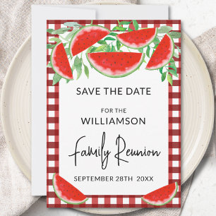 Summer Watermelons Family Reunion Save The Date Invitation