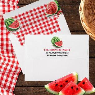 Summer Watermelons Frame Checks Envelope