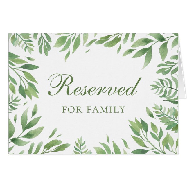 Summer wedding. Botanical garden reserved sign (Front Horizontal)
