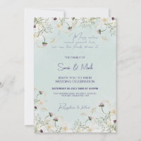 Summer Wedding Invitation: Floral, Song of Solomon