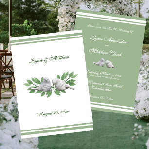 Summer Wedding Love Birds Garden Invitation