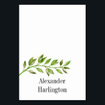 Summer wedding place card. Green botanical seating Table Number<br><div class="desc">Please note, you will need to fold down cards in the centre ♥ You can change name and create as many place cards as need. Put each of them in the cart separately ♥ You can change colour or size of font: click on the button "Customise" ♥ Suitable for birthday,...</div>