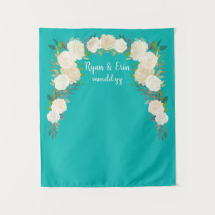 Summer Wedding Reception Backdrop Photo Booth Prop Tapestry