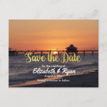 Summer Wedding, Save the Date, Beach, Custom