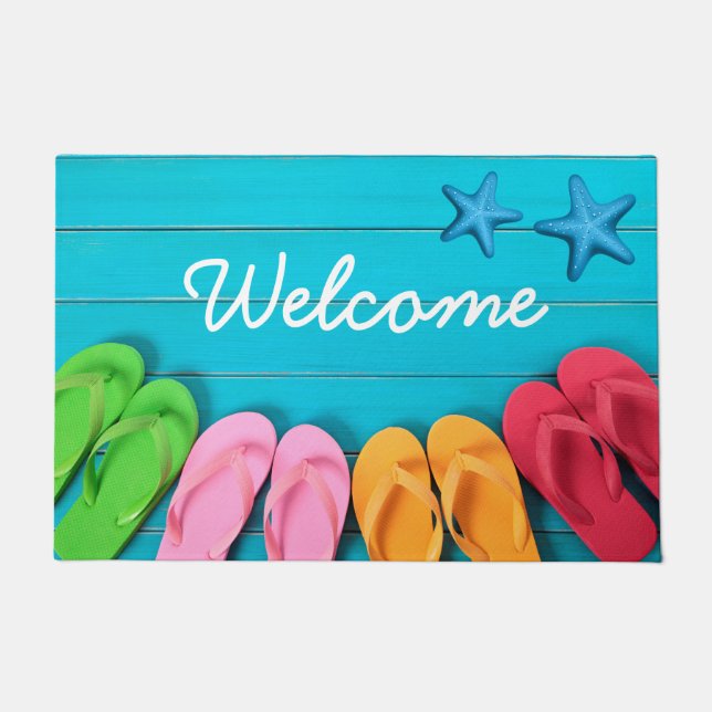 Summer Welcome Door Mat (Front)