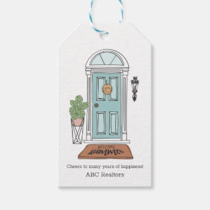Summer Welcome Home Door Custom Real Estate Gift Tags