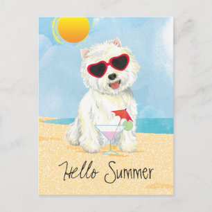 Summer Westie Postcard