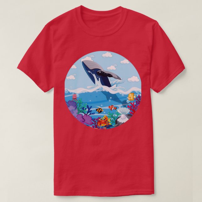Summer Whale T-Shirt (Design Front)