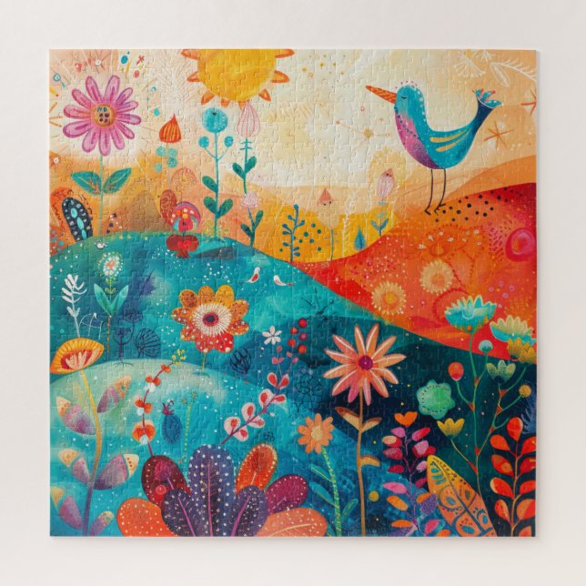 Summer Whimsical Puzzle (Vertical)
