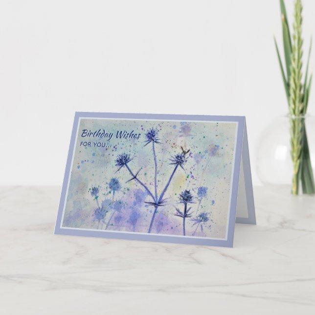 Summer Wildflower Birthday Card (Front)