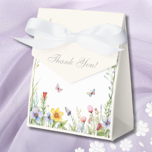 Summer Wildflower Boho Floral Bridal Shower Favour Box