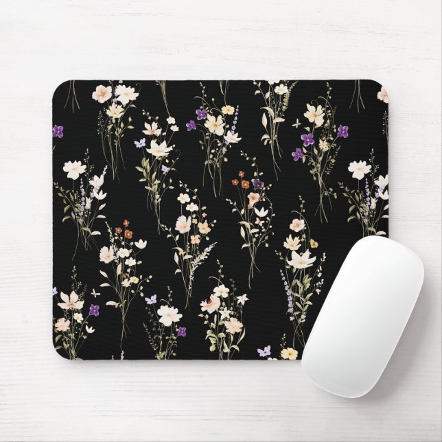 Summer Wildflower Bouquets Abstract Design Mouse Mat (With Mouse)