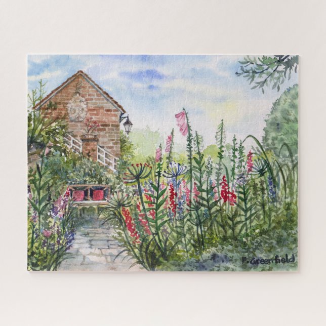 Summer Wildflower English Garden in York Jigsaw Puzzle (Horizontal)