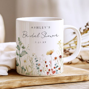 Summer Wildflower Field Bridal Shower Favour Coffee Mug