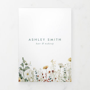 Summer Wildflower Field Brochure Tri-Fold Programme